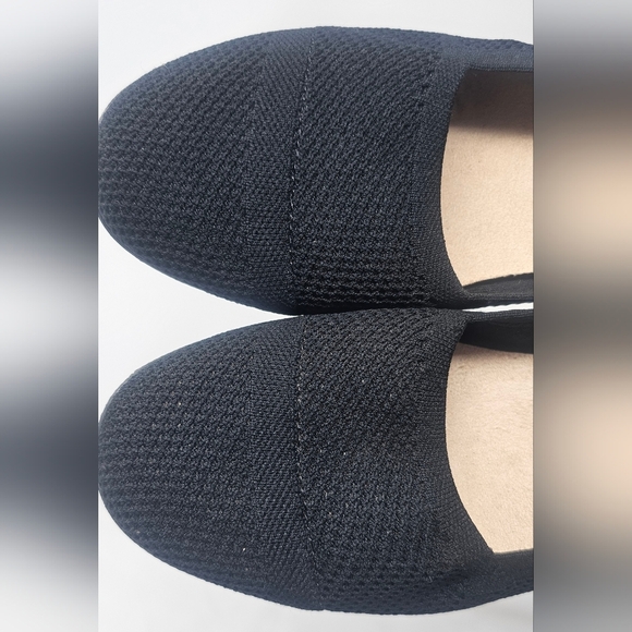 Life Stride Wmns Immy Knit Wedge Comfortable Memory Foam Slip On Black Shoes 10M - Picture 2 of 12